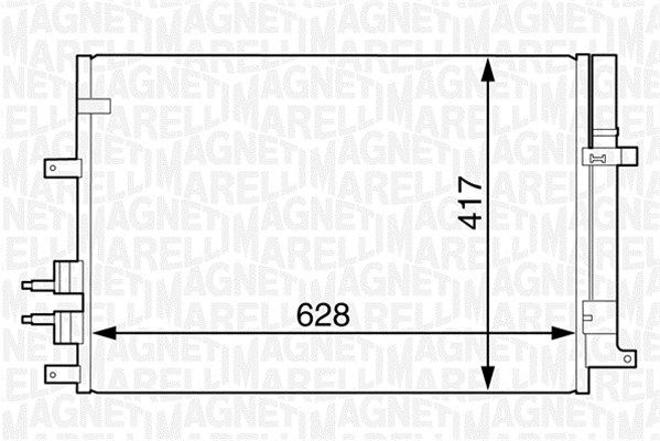 MAGNETI MARELLI Kondensators, Gaisa kond. sistēma 350203616000